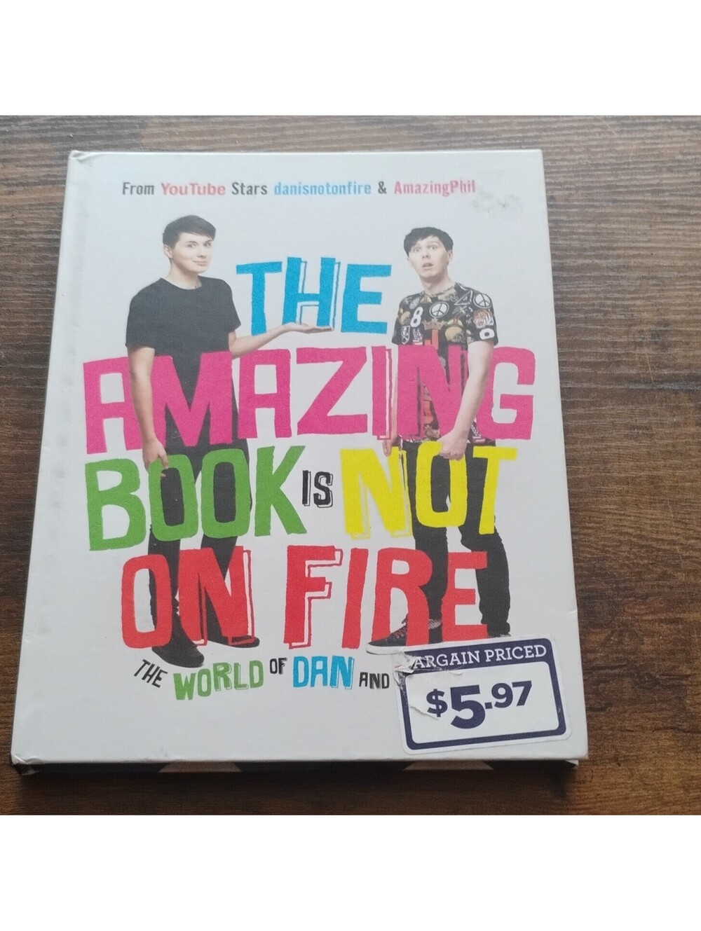 Dan Howell & Phil Lester The Amazing Book Is Not on Fire Hardcover 2015 Illus